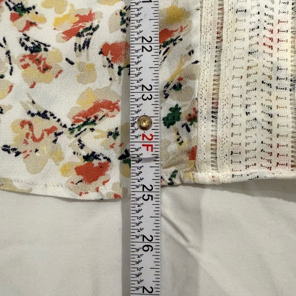 Alice Blue Moreno Lace Detail Top Floral Sleeveless Blouse White XL Career New - Picture 11 of 14